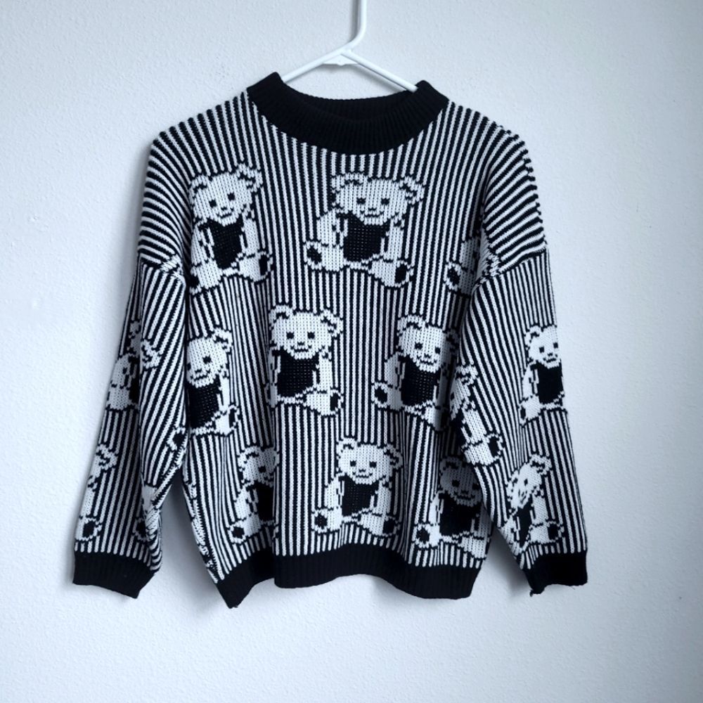 Adele Knitwear Vintage 80s teddy bear sweater